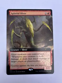 Spiteful Sliver (Extended Art) - FOIL - Secret Lair - Near Mint - MTG - Image 1