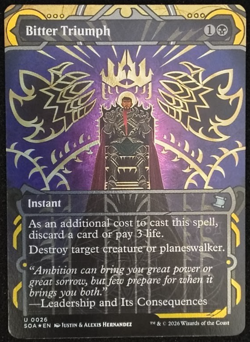 FOIL Bitter Triumph - Mystical Archives - NM Secrets of Strixhaven MTG - Image 1