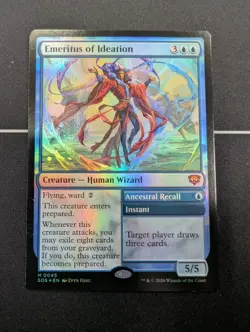 FOIL Emeritus of Ideation Ancestral Recall SOS M0045 NM MTG Magic The Gathering - Image 1