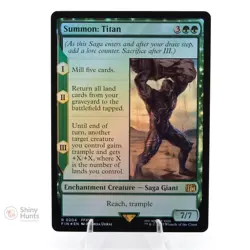Magic: The Gathering Summon: Titan FINAL FANTASY Foil NM - Image 1