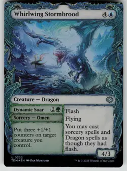 Whirlwing Stormbrood (Showcase) Foil U Tarkir: Dragonstorm 322 NM - Image 1