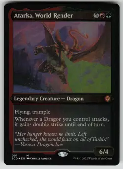 Atarka, World Render (Foil Etched) Foil M Starter Commander Decks 1 NM - Image 1
