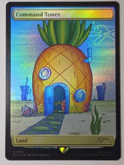 *FOIL* Command Tower 7012 Spongebob SquarePants Secret Lair MTG - Image 1