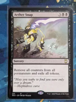 MTG Aether Snap - NM - Commander: Streets of New Capenna - Image 1