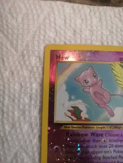 MEW 1/18 Southern Island Promo Reverse Holo Pokemon Card Small DMG N Wrinkle - Image 5