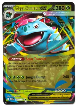 Mega Venusaur ex 003/132 - Pokemon TCG - Mega Evolution Double Rare Holo - Image 1