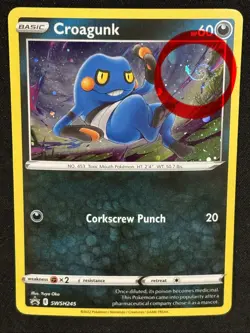 Pokemon - Croagunk SWSH245 - Black Star Promo - Cosmo’s Holo - LP - Image 1
