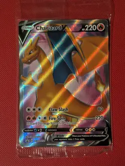 Pokemon TCG - Charizard V - SWSH050 Sealed - Champions Path Black Star Promo - Image 1