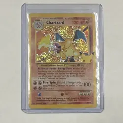 Pokemon Charizard 4/102 1999 vintage base set holo rare - Image 1