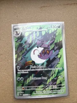 Pokemon TCG Arbok 176/162 Temporal Forces Illustration Rare - Image 1