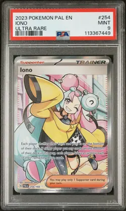 2023 POKEMON PAL EN-PALDEA EVOLVED ULTRA RARE #254 IONO PSA 9 - Image 1
