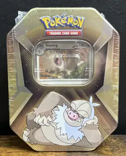 Pokemon TCG: Triple Whammy Collector's Tin Slaking Factory Sealed 2024 NIB - Image 1