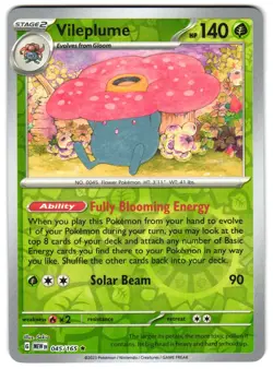 Vileplume 045/165 Reverse Holo SV: Scarlet & Violet 151 Pokemon TCG - Image 1