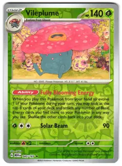 Vileplume 045/165 Reverse Holo SV: Scarlet & Violet 151 Pokemon TCG - Image 1