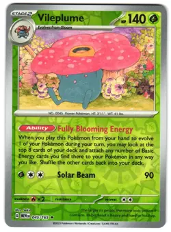 Vileplume 045/165 Reverse Holo SV: Scarlet & Violet 151 Pokemon TCG - Image 1