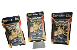 SEALED 2 Pk Pokemon Silver Tempest Sword & Shield With 1 Bonus V or GX Card - Image 3