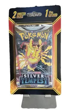 SEALED 2 Pk Pokemon Silver Tempest Sword & Shield With 1 Bonus V or GX Card - Image 5