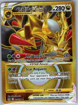 Giratina VSTAR (Secret) 212/196 SWSH11: Lost Origin - Pokemon Card - NM - Image 1