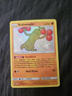 Pokemon TCG Sudowoodo SV20/SV94 SM Hidden Fates 2019 Shiny Vault - Image 1
