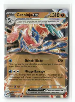 Greninja ex 106/167 Double Rare Twilight Masquerade Pokemon Holo Near Mint - Image 1