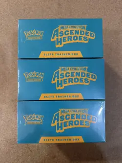 3 x Pokemon TCG: Ascended Heroes Pokemon Elite Trainer Box (ETB) - Image 5