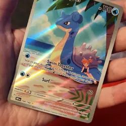 Pokemon Misty's Lapras Illustration Rare 194/182 Sv10 Destined Rivals Holo 110 … - Image 1