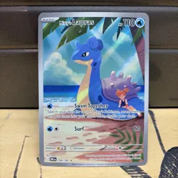 Misty's Lapras Illustration Rare 194/182 Holo Sv10 Destined Rivals Pokemon TCG - Image 1