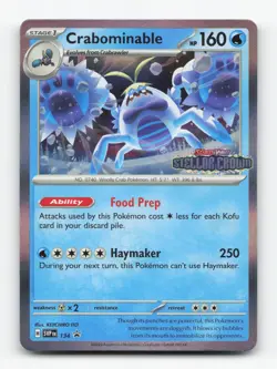 Pokemon TCG - Crabominable - 134 134/142 NM Holo Promo Scarlet & Violet Promo - Image 1