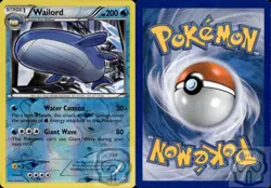 Wailord 26/124 Holo R Dragons Exalted Pokemon Reverse Holo NM/M - Image 2