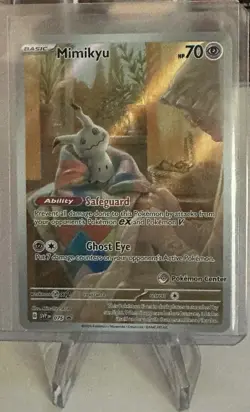 Pokemon Center Mimikyu 075SVP Stamped Black Star Promo Card - Image 1
