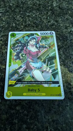 OP12-112 Baby 5 : Rare English One Piece TCG Card : OP12: Legacy of the Master - Image 1