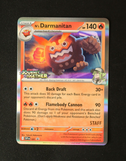 Pokemon Card TCG - N's Darmanitan SVP 181 STAFF - Stamped Black Star Promo - NM⭐ - Image 1
