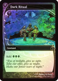 Magic MTG Mystery Booster 2 Dark Ritual FOIL Future Sight Frame NEAR MINT NM - Image 1