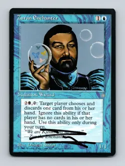 Zuran Enchanter Douglas Shuler Signed Ice Age 1995 Magic The Gathering MTG Auto - Image 1