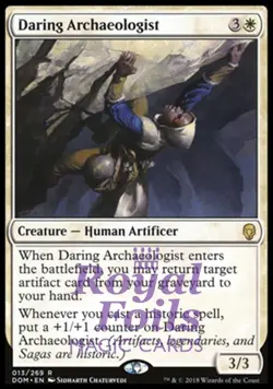 Daring Archaeologist 2x FOIL DOM MTG Dominaria Rare MINT white - Image 1