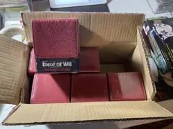 Case Of 6. MTG Ultra Pro Force of Will - RED Flip Deck Box 6 BAXS CASE FACTORY - Image 2