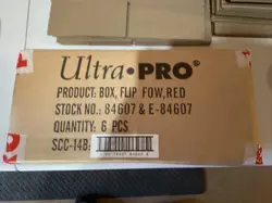 Case Of 6. MTG Ultra Pro Force of Will - RED Flip Deck Box 6 BAXS CASE FACTORY - Image 3