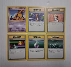 Shadowless Pokemon Card Lot MP-LP Abra 43/102 - Image 1