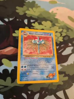 Pokemon TCG Misty's Tentacruel Holo Card Gym Heroes 10/132 Unlimited Rare LP - Image 2