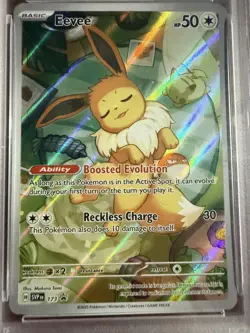 Pokemon Eevee SVP 173 Prismatic Evolutions ETB Promo Card SEALED - Image 1
