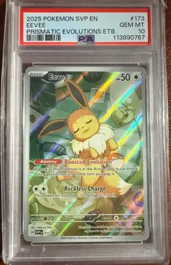 Pokemon Eevee SVP 173 Prismatic Evolutions ETB Promo Card SEALED - Image 3