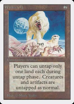 Magic MTG Unlimited Winter Orb MODERATELY PLAYED MP - Image 1
