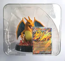 Pokemon Charizard ex Super Premium Collection Figure + Promo Cards Set - Image 1