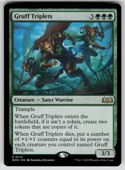 Gruff Triplets Normal R Wilds of Eldraine 172 NM - Image 1