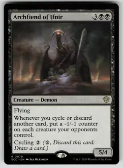 Archfiend of Ifnir Normal R Commander: Lorwyn Eclipsed 70 NM - Image 1