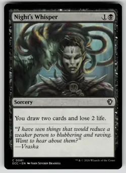 Night's Whisper Normal C Commander: Lorwyn Eclipsed 81 NM - Image 1