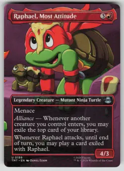 Raphael, Most Attitude (Borderless) Normal U Teenage Mutant Ninja Turtles 199 NM - Image 1