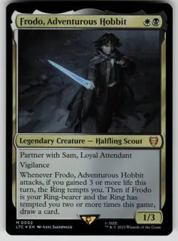 Frodo, Adventurous Hobbit Foil M The Lord of the Rings 2 NM - Image 1