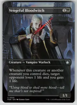 Vengeful Bloodwitch (Borderless) Normal U Foundations 325 NM - Image 1