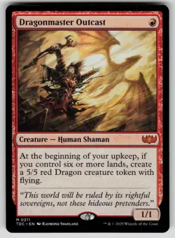 Dragonmaster Outcast Normal M Commander: Tarkir: Dragonstorm 211 NM - Image 1